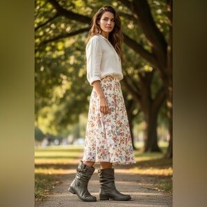 Eric Michael Laguna Gray Leather Buckle Slouch Ankle Boots EU 41 / US 10